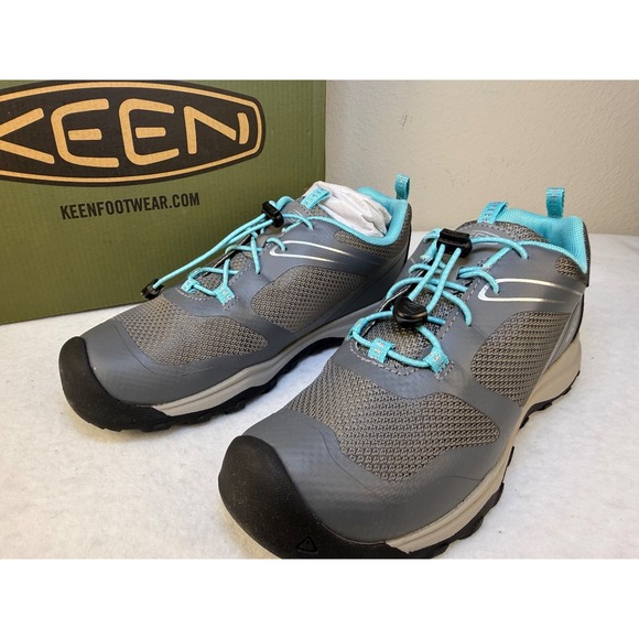Keen Other - KEEN Wanduro Low WP Youth Hiking Shoes Steel Grey Ipanema Size 4 NWT Waterproof
